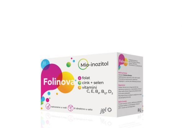 JGL FOLINOVA vrećice a 20, Dodatak prehrani namijenjen ženama koje planiraju trudnoću i trudnicama