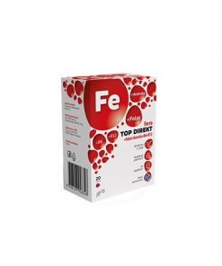 JGL Ferro TOP DIREKT + Folat + Acerola + B6+ B12 granule a20, Namijenjen osobama koje pate od anemije uzrokovane nedostatkom željeza