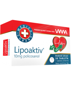 MEDICO CUBANO LIPOAKTIV 30 tableta, Snižavanje nivoa holesterola, za zdrave krvne sudove,srce i mozak