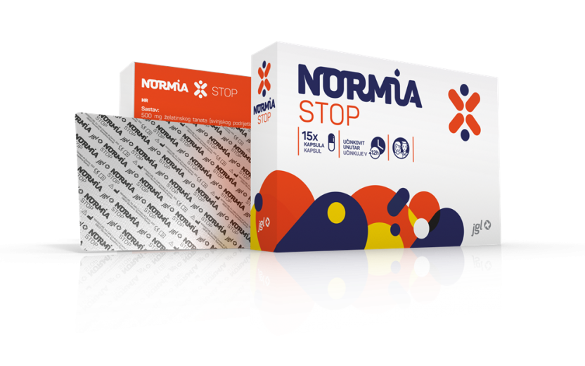 Normia Stop 15 kapsula, Namijenjen je za učinkovito smanjenje simptoma akutnog proljeva