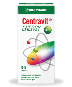 DIETPHARM CENTRAVIT ENERGY TABLETE a 30, Vitaminsko-mineralni dodatak prehrani s koenzimom Q10
