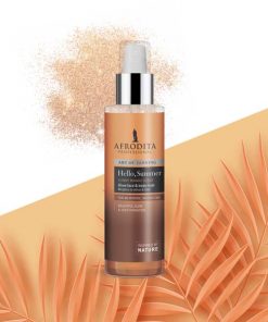 AFRODITA Hello Summer Glow maglica za lice i tijelo, Održava preplanuli ten, a zlatnim pigmentima pruža sjajan i blistav izgled kože.
