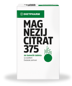 DIETPHARM Magnezij Citrat 375, 20 šumećih tableta