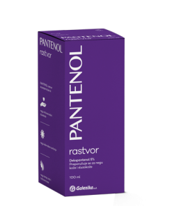GALENIKA Pantenol 5% rastvor 100ml, Za regeneraciju oštećene kože i kose