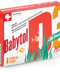 Babytol D3 + DHA Omega 3 twist-off kapsule a 30, Za pravilan razvoj kostiju, mozga i vida kod beba