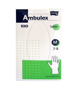 Ambulex Latex M rukavice za jednokratnu upotrebu, 100 komada