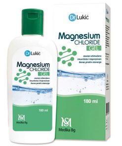 DR. LUKIĆ Magnesium Chloride Gel 180ml, Kod bolova u vratu i leđima, ukočenosti zglobova i upale mišića