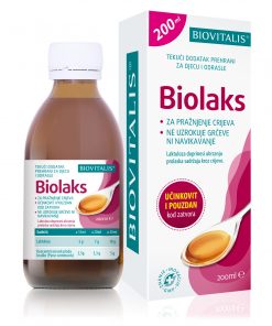 BIOVITALIS Biolaks 200ml, Za olakšano pražnjenje crijeva za djecu i odrasle