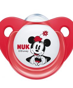 NUK Mickey Mouse silikonska duda 6-18m (sa kutijicom)