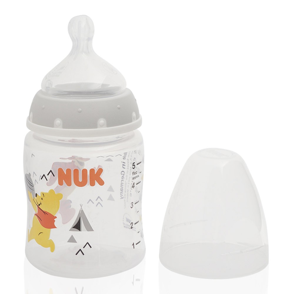 NUK Disney First Choice bočica Winnie Pooh ili Tigger sa indikatorom temperature 150ml, 0-6 mjeseci