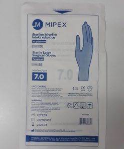 MIPEX Sterilne hirurške rukavice sa puderom 1 par, Veličina 7