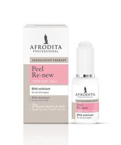 AFRODITA PEEL RE-NEW BHA EKSFOLIJANT 30ml, Prodire duboko u pore, djeluje antibakterijski i odstranjuje odumrle stanice kože.