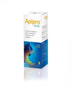 APIPHARMA APIPRO Oral plus sprej 20 ml, Umiruje nadraženo i upaljenu grlo