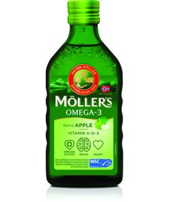 MOLLERS OMEGA-3 250ml DODATAK PREHRANI SA OMEGA-3 I VITAMINIMA A, D i E, OKUS JABUKE