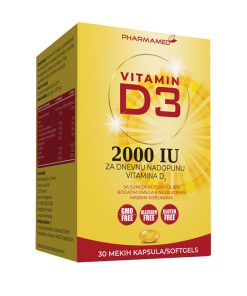 Pharmamed Vitamin D 2000i.j. 30 kapsula, Za nadoknadu vitamina D