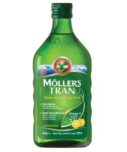 MOLLERS OMEGA-3 250ml, Dodatak prehrani s omega-3 i vitaminima A, D i E okus limuna