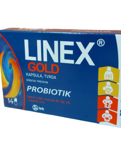 LINEX GOLD 14 kapsula, Probiotik sa vitaminima B skupine i cinkom za normalnu funkciju organizma.