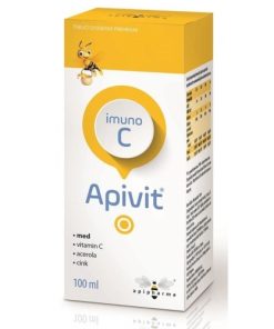 APIPHARMA Apivit Imuno C 100ml, Tekući dodatak prehrani s medom, acerolom, vitaminom C i cinkom