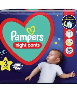 Pampers Night Pants Pelene-gaćice, veličina 3 (6-11 kg), Pakovanje od 29 komada