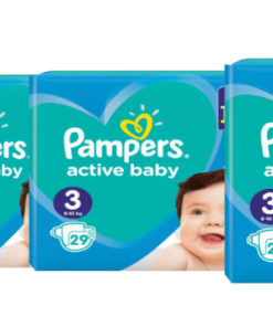 PAMPERS ACTIVE BABY MIDI (3) 4 PAKETA=116 PELENA