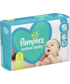 PAMPERS ACTIVE BABY 1, 2-5kg, 43 kom.