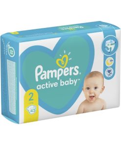 PAMPERS ACTIVE BABY 2, 4-8 kg, 43 kom.