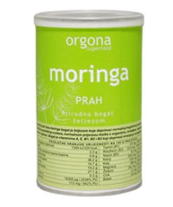 ORGONA Moringa prah 100g, Moćan biljni izvor željeza