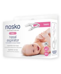 NOSKO BASIC ASPIRATOR ZA NOS, Plastični aspirator za nos, za uklanjanje sekreta iz nosa, za djecu 0+