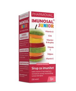 Pharmoval Imunosal Junior sirup 150ml, Doprinosi jačanju imunološkog sistema kod djece