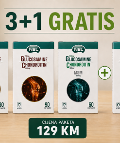 NOBEL Promo paket: “POMOZITE ZGLOBOVIMA”, Terapija za 5 mjeseci, GRATIS Glukozamin MSM