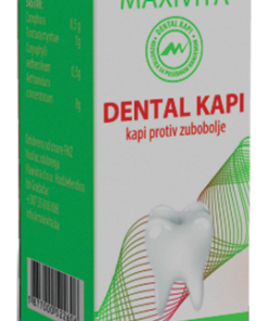 MAXIVITA DENTAL KAPI 10 ml, Upotreba kao lokalni anestetik kod zubobolje