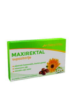 Maxirektal čepići za hemoroide, 5 komada