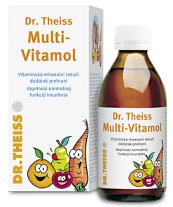 Dr. Theiss Multivitamol sirup 200 ml, Vitaminsko-mineralni dodatak prehrani za djecu