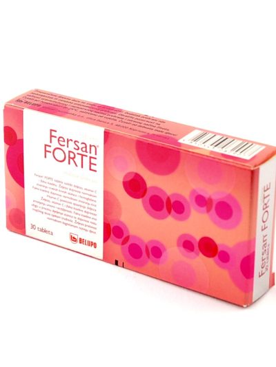 FERSAN® FORTE tablete 30 tableta, Sadrže željezo, vitamin C i folnu kiselinu
