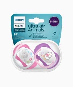 AVENT DUDA ULTRA AIR GIRL PACIFIER (6-18m) a2