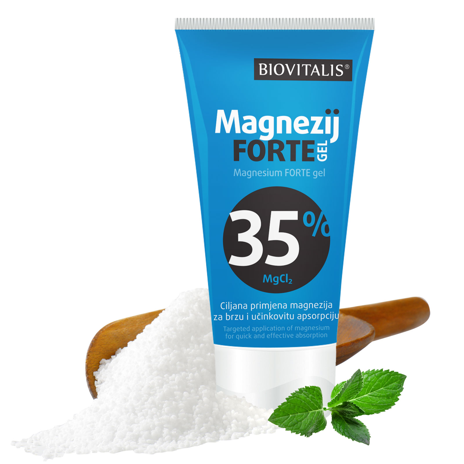 BIOVITALIS Magnezij FORTE gel 150ml, Ciljana primjena magnezija za brzu i učinkovitu apsorpciju preko kože