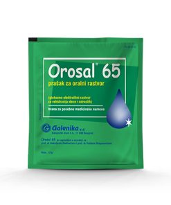 Orosal 65 prašak za oralni rastvor 1 vrećica, Za nadoknadu tečnosti i elektrolita