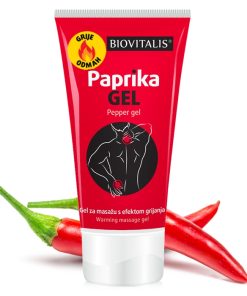 BIOVITALIS Paprika gel 150ml, Gel za masažu s efektom grijanja
