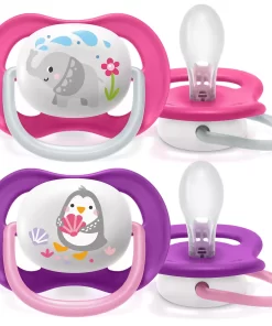 Alternative view of AVENT DUDA ULTRA AIR GIRL PACIFIER (6-18m) a2