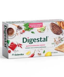 Galenika DIGESTAL gastrorezistentne tablete a20 - Efikasno eliminiše simptome otežanog varenja