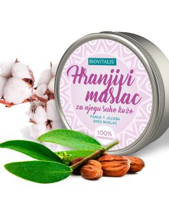 BIOVITALIS Hranjivi maslac za njegu suhe kože 150ml, Hrani i vlaži suhu i perutavu kožu, savršen i za njegu u trudnoći.