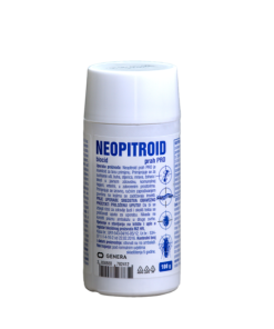 Neopitroid Prah PRO 100g, Koristi se za suzbijanje vaški, buha, stjenica, mrava, žohara i drugih insekata