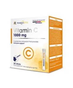 PHARMAVITAL VITAMIN C 1000mg 30 vrećica, Idealne za putovanje ili ako imate poteškoća sa uzimanjem tableta