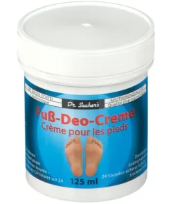 Dr Sacher Dezodoransna krema za stopala 125ml, Smanjuje znojenje stopala i štiti od neugodnog mirisa stopala