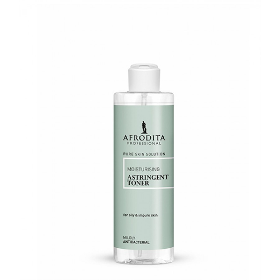 Afrodita PURE SKIN SOLUTION Adstringentni tonik 190 ml, Djeluje blago antimikrobno i sužava proširene pore, koži vraća njezinu prirodnu pH-vrijednost i vlaži je.