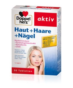 DOPPELHERZ KOSA, KOŽA, NOKTI tablete a 30, Dodatak prehrani za zdravlje kože, kose i noktiju