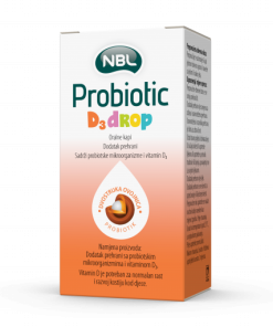 Nobel probiotik D3drop 7,5ml, Probiotički sojevi i vitamin D3 za zdrava crijeva i organizam