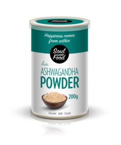 Ashwagandha (Ašvaganda) u prahu BIO Soul food, 200g - Za ublažavanje stresa i podizanje energije