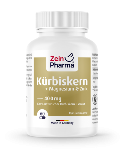 ZEIN PHARMA Sjemenke bundeve u prahu+Cink+Magnezij 60 kapsula, Kod problema sa prostatom i otežanim mokrenjem