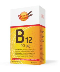 NATURAL WEALTH VITAMIN B12 kapsule a 60, Dodatak prehrani za nadoknadu vitamina B12